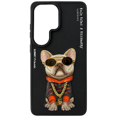 Husa Nimmy Glasses Cool Dog pentru Samsung Galaxy S26 Ultra - Negru