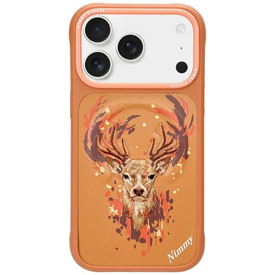 Husa Nimmy Jeleń Magsafe pentru iPhone 17 Pro - Portocaliu