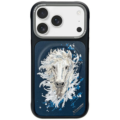 Husa Nimmy Koń Magsafe pentru iPhone 17 Pro - Bleumarin