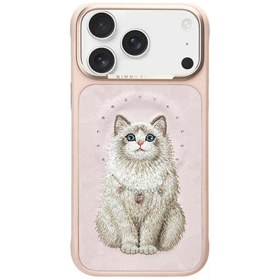 Husa Nimmy Lucky Fashion Cat Magsafe pentru iPhone 17 Pro - Roz