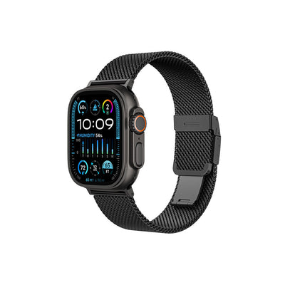 Curea Amazingthing Titan Premium Metal pentru Applewatch 38/40/41/42/44/45/46/49 Mm - Negru