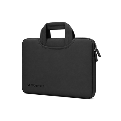 Geanta laptop Wozinsky 10-11" cu Retractable neopren Handle - Negru
