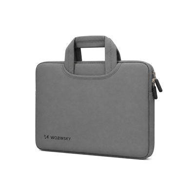 Geanta laptop Wozinsky 10-11" cu Retractable neopren Handle - Gri