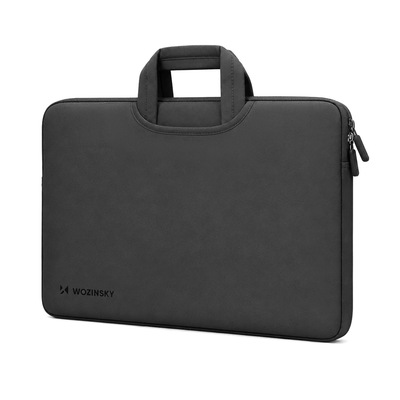 Geanta laptop Wozinsky 15.6" cu Retractable neopren Handle - Negru