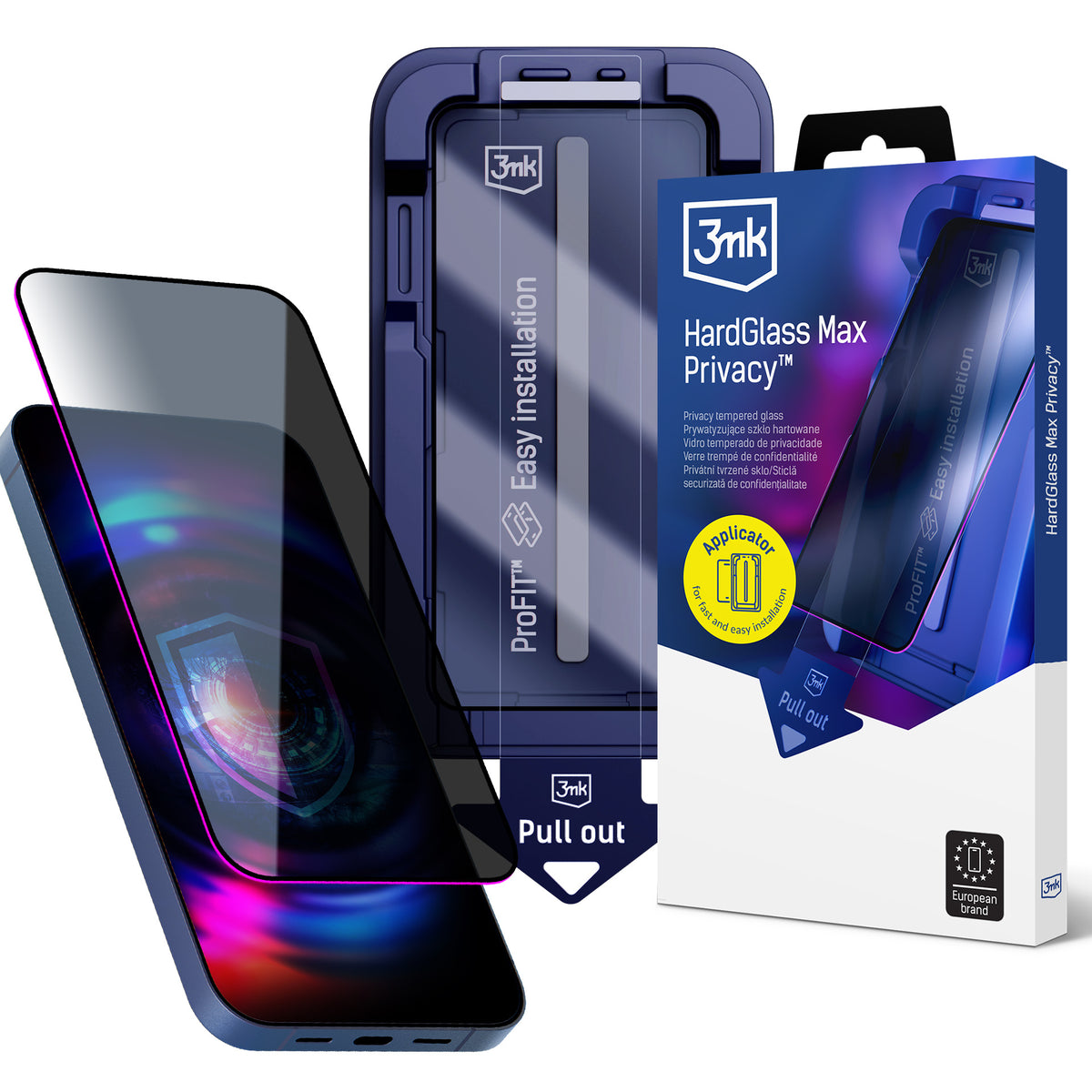 Folie 9H sticla cu 3mk Hardglass Max Privacy Filter pentru iPhone 17 Pro Max