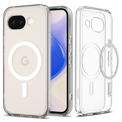 Husa Spigen Ultra Hybrid Mag Magsafe pentru Google Pixel 10A - Transparent And Alb