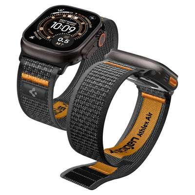 Curea Spigen Athlex Air 2 pentru Apple Watch (44 / 45 / 46 / 49 Mm) - Negru And Portocaliu