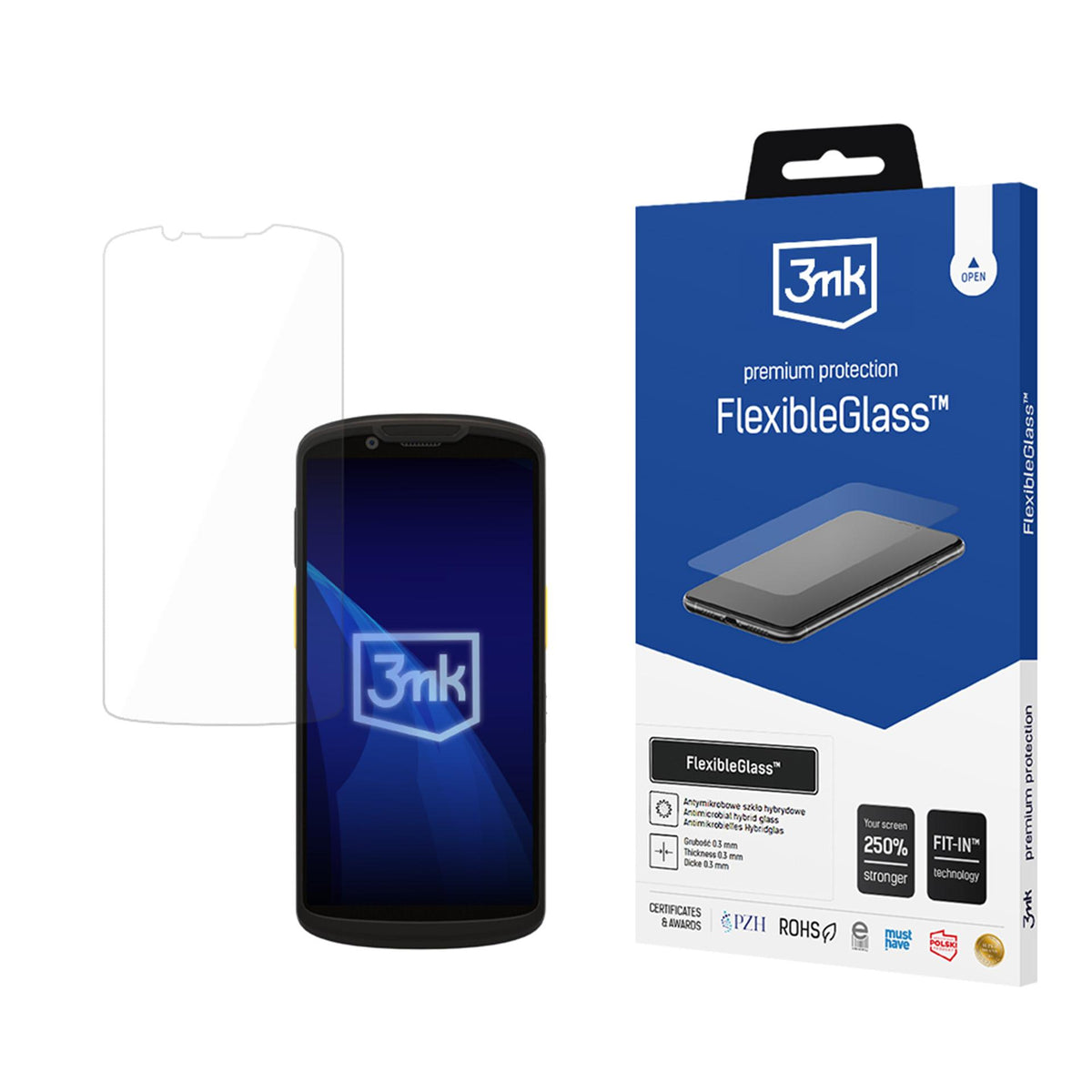 Folie 3mk Flexibleglass™ Hybrid Glass pentru Zebra TC 53/58/58e