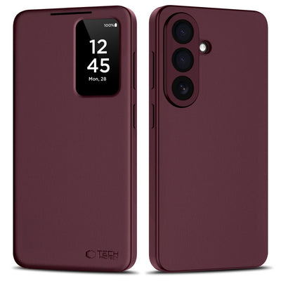 Husa Tech-protect Smart Wallet pentru Samsung Galaxy A57 5G - Burgundy