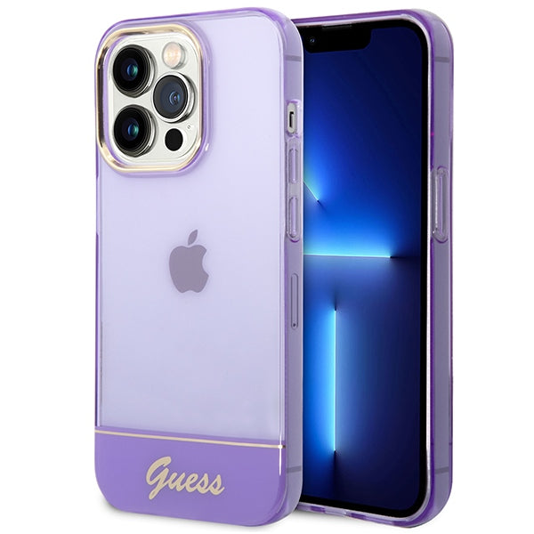 Husa Guess Translucent Na iPhone 14 Pro Max - Fioletowe