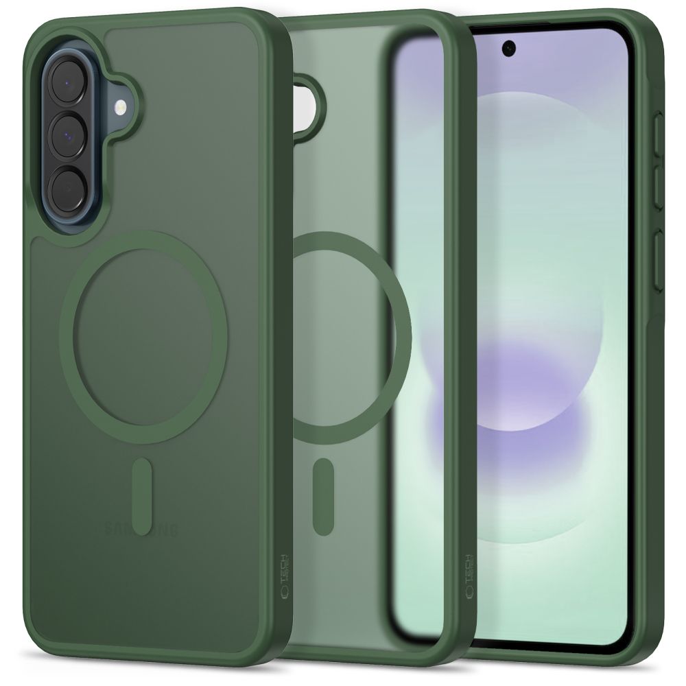 Husa Tech-protect Magmat Magsafe pentru Samsung Galaxy A36 / A56 / A37 5G - Matte Verde