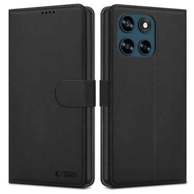 Husa Tech-protect Wallet pentru Motorola Moto G57 Power / G67 Power - Negru