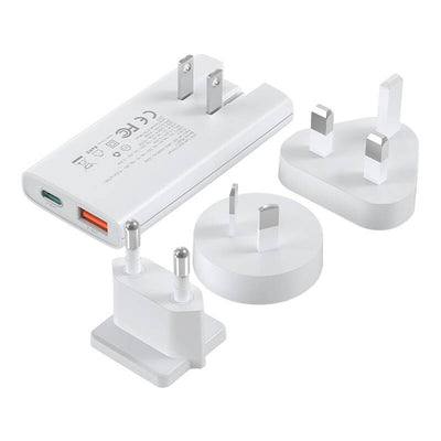 Incarcator priza Choetech Pd6011 65W Gan Ultra Usb-c + Usb-a - Alb