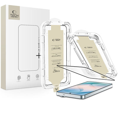 Folie Tech-protect Quick Set AR+ Anti-reflective Glass pentru Samsung Galaxy S26+ - Negru