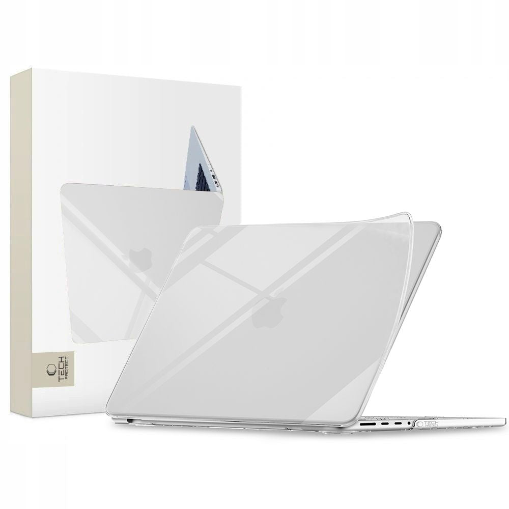 Husa laptop Tech-protect Softshell pentru MacBook Pro 14" 2021 / 2023 / 2024 / 2025 / 2026 - Transparent