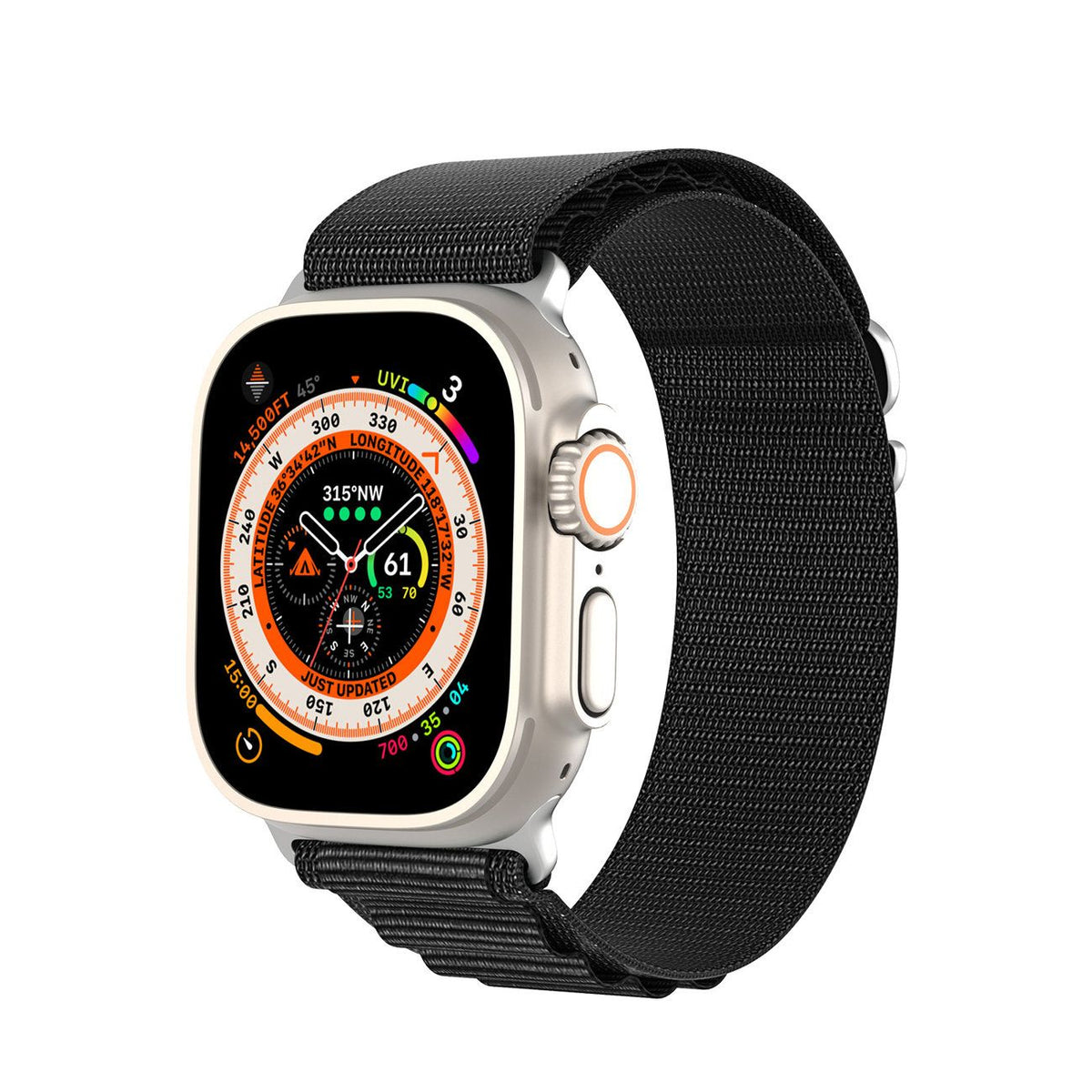 Curea DUX Ducis GS Nylon pentru Apple Watch 42 / 44 / 45 / 49 Mm Negru