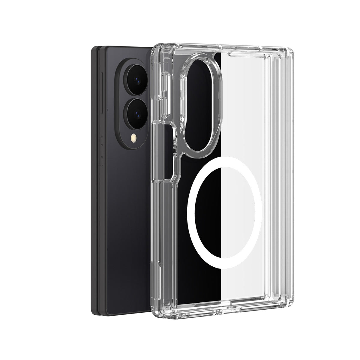 Husa Dux Ducis Clin Mag pentru Samsung Galaxy Z Fold 8 Wide Compatible cu Magsafe - Transparent