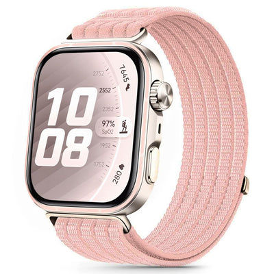 Curea Tech-protect Nylon pentru Huawei Watch Fit 3 / 4 / 4 Pro / 5 / 5 Pro - Roz