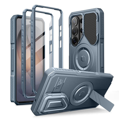 Husa Tech-protect Kevlar Magsafe 2-Set pentru Samsung Galaxy S26 Ultra - Albastru
