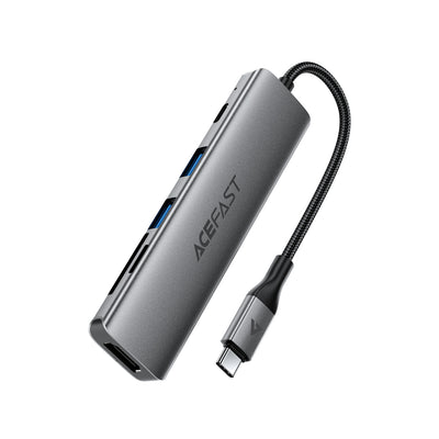 Cablu Acefast J18 USB Hub Usb-c 6-in-1 Hdmi 4K 60Hz Pd90w Docking Station - Gri