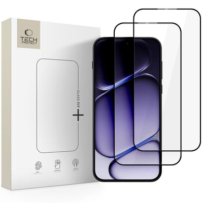 Folie Tech-protect Glass Fit+ 2-Pack sticla pentru OnePlus Nord 6 - Negru