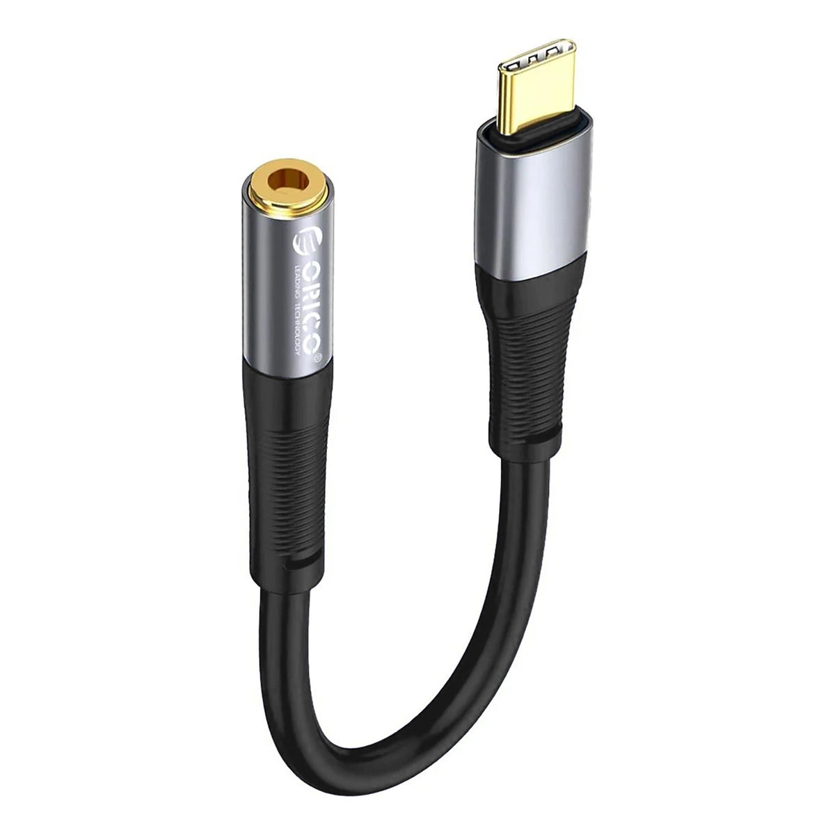 Cablu Orico Usb-c To 3.5 Mm Jack Audio 20 Cm - Negru