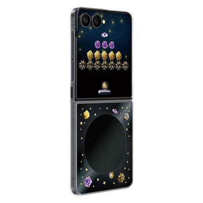 Husa Samsung Flipsuit pentru Samsung Galaxy Z Flip 8 cu Interactive LED Card - Negru