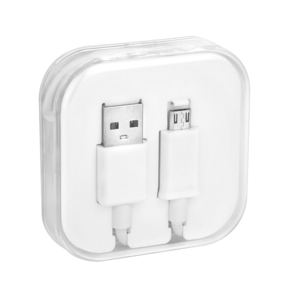 Cablu USB A To Micro USB 1A BOX 1 M Alb