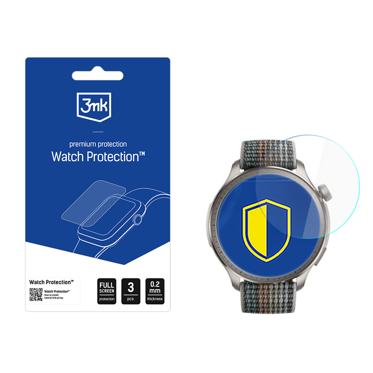 Folie 3mk Watch Protection ARC Smartwatch protectie Film pentru Amazfit Balance Ultra