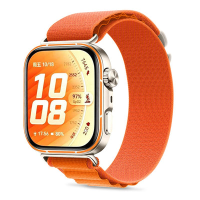 Curea Tech-protect Nylon Pro pentru Huawei Watch Fit 3/4/4 Pro/5/5 Pro - Portocaliu