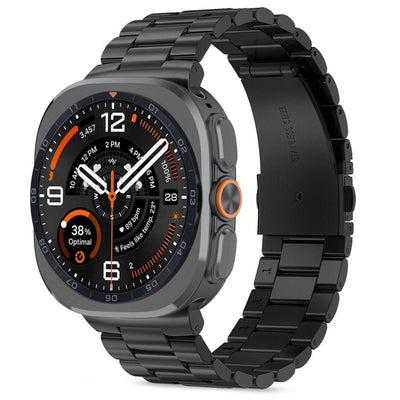 Curea Tech-protect Stainless Steel Bracelet pentru Samsung Galaxy Watch Ultra 47mm - Negru