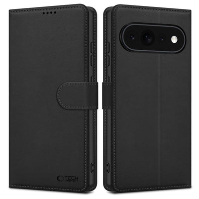Husa Tech-protect Wallet pentru Google Pixel Pro XL - Matte Negru