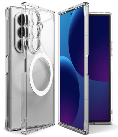 Husa Ringke Fusion Magnetic Magsafe pentru Samsung Galaxy Z Fold 8 Ultra - Transparent
