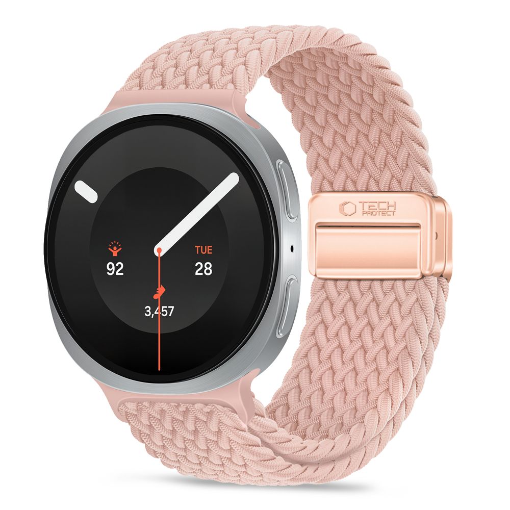 Curea Tech-protect Nylonmag pentru Samsung Galaxy Watch 40/44/46mm - Roz