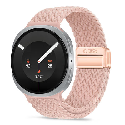 Curea Tech-protect Nylonmag pentru Samsung Galaxy Watch 40/44/46mm - Roz