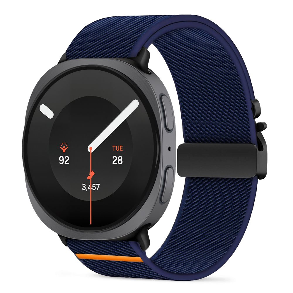 Curea Tech-protect Nylon Clasp pentru Samsung Galaxy Watch 40/44/46 Mm - Bleumarin