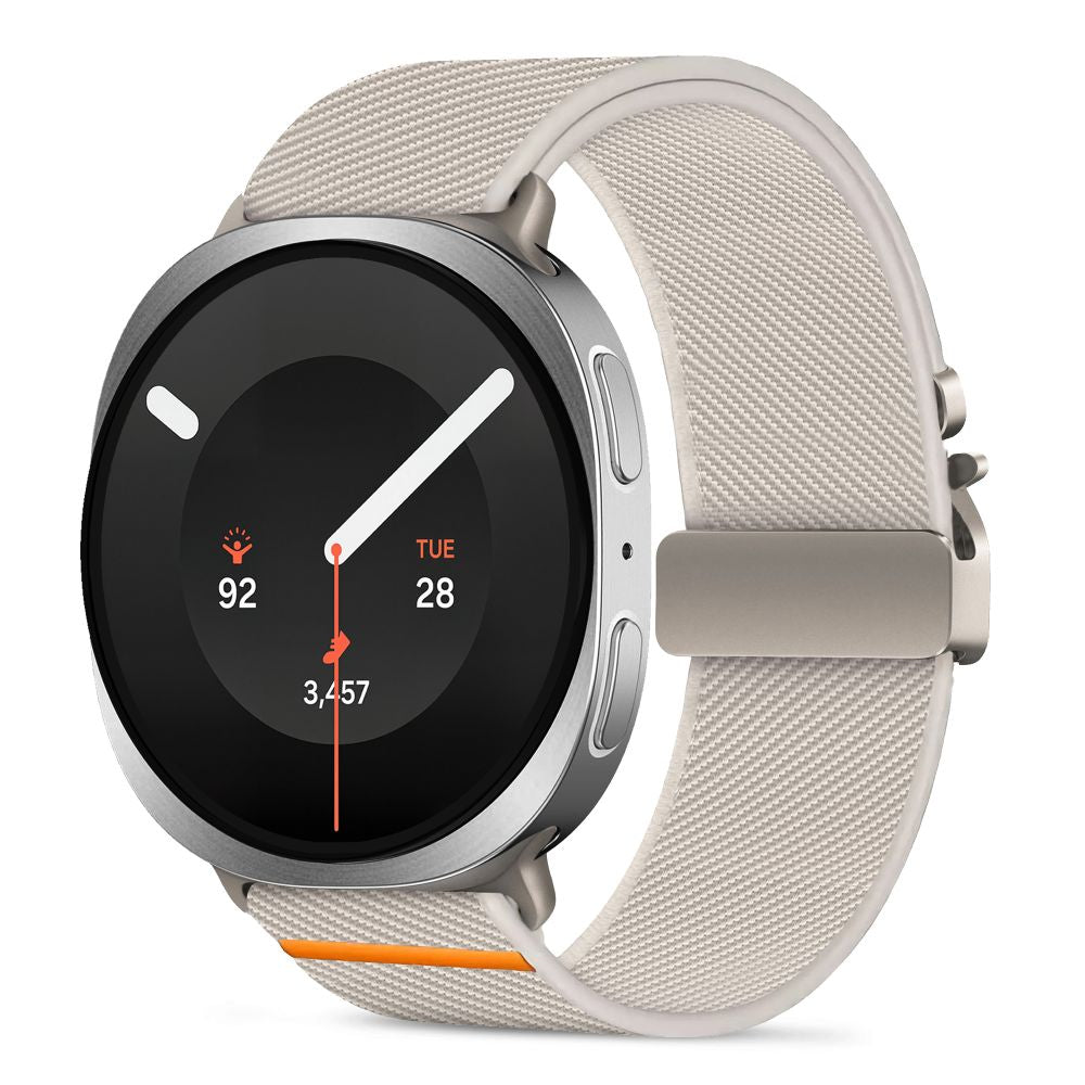 Curea Tech-protect Nylon Clasp pentru Samsung Galaxy Watch 40/44/46 Mm - Bej