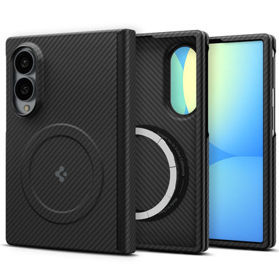 Husa Spigen Airskin Aramid Magfit Magsafe pentru Samsung Galaxy Z Fold 8 - Negru