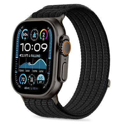 Curea Tech-protect Nylon Sport pentru Apple Watch 44 / 45 / 46 / 49 Mm - Negru