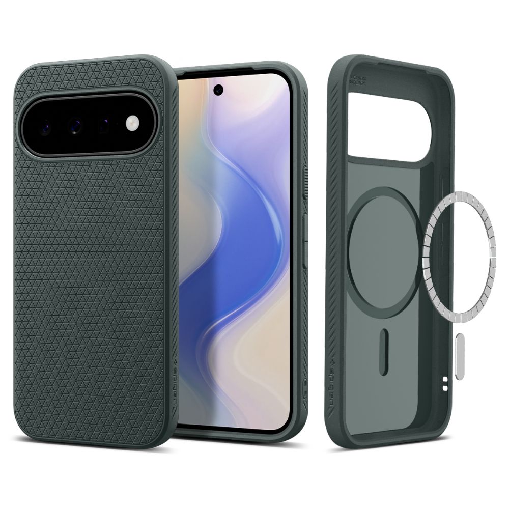 Husa Spigen Liquid Air Mag Magsafe pentru Google Pixel 11 - Verde inchis