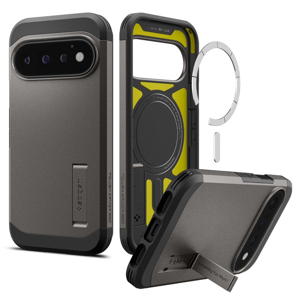 Husa Spigen Tough Armor Mag Magsafe pentru Google Pixel 11 Pro - Gri inchis