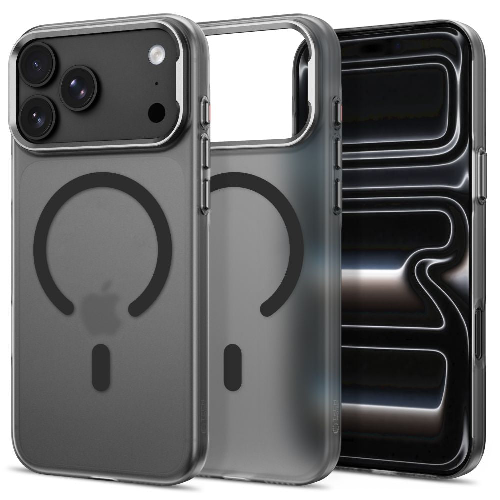 Husa Tech-protect Magzero Magsafe pentru iPhone 17 Pro / 18 Pro - Translucent Matte Negru