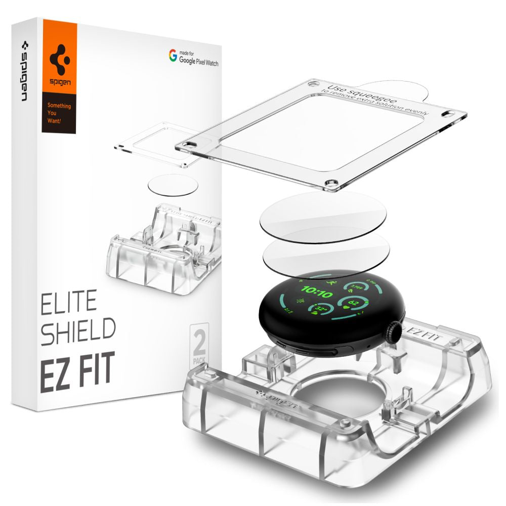 Folie Spigen Elite Shield EZ Fit 2-Pack Hydrogel Foil pentru Google Pixel Watch 45 Mm