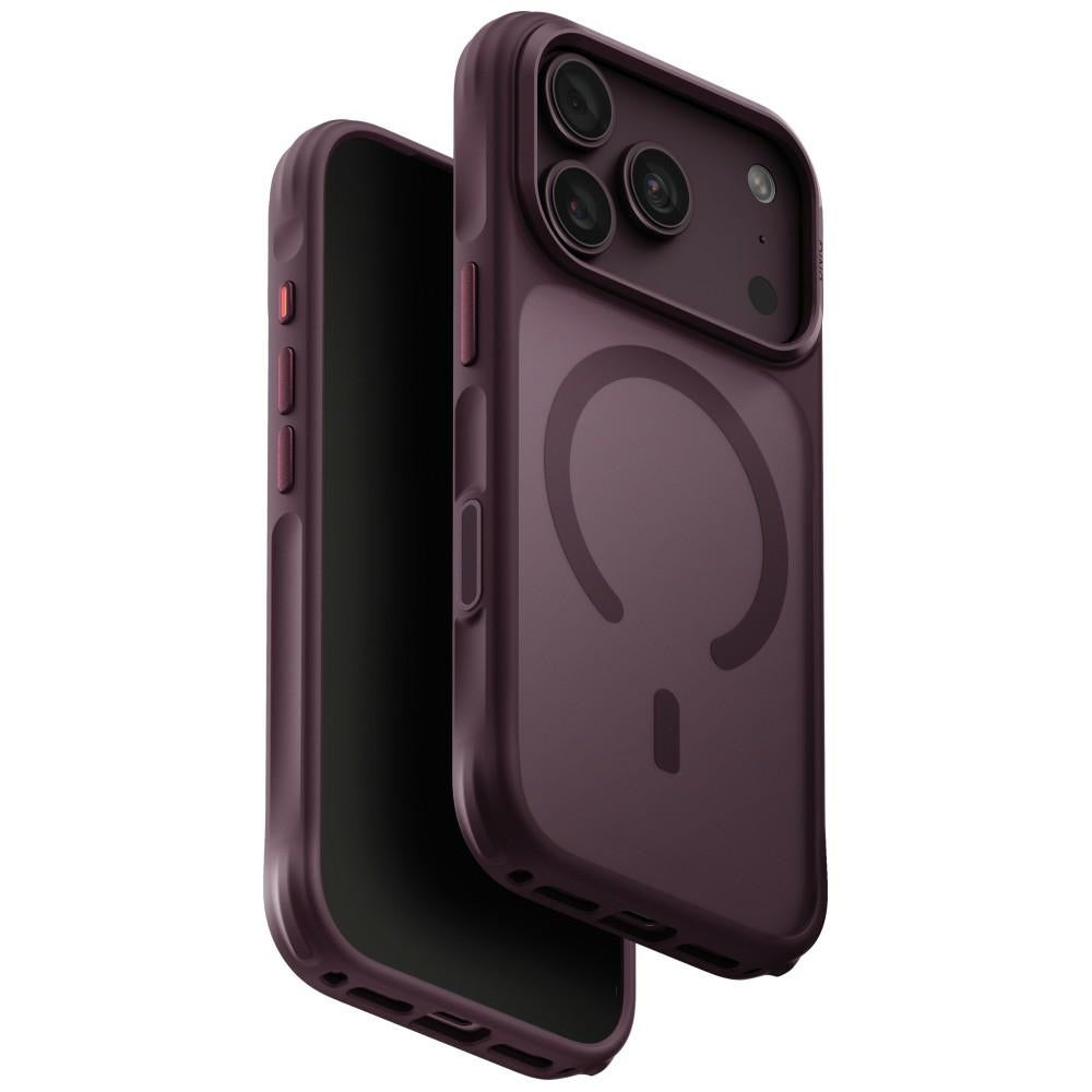 Husa Uniq Veren Magclick Charging pentru iPhone 18 Pro / 17 Pro - Burgundy