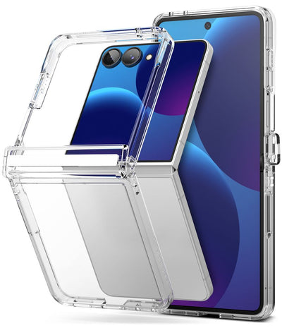Husa Ringke Fusion Flap pentru Samsung Galaxy Z Flip 8 - Transparent