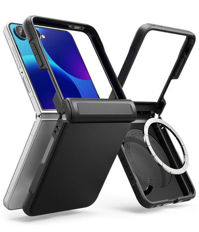 Husa Ringke Onyx Flap Magsafe pentru Samsung Galaxy Z Flip 8 - Negru