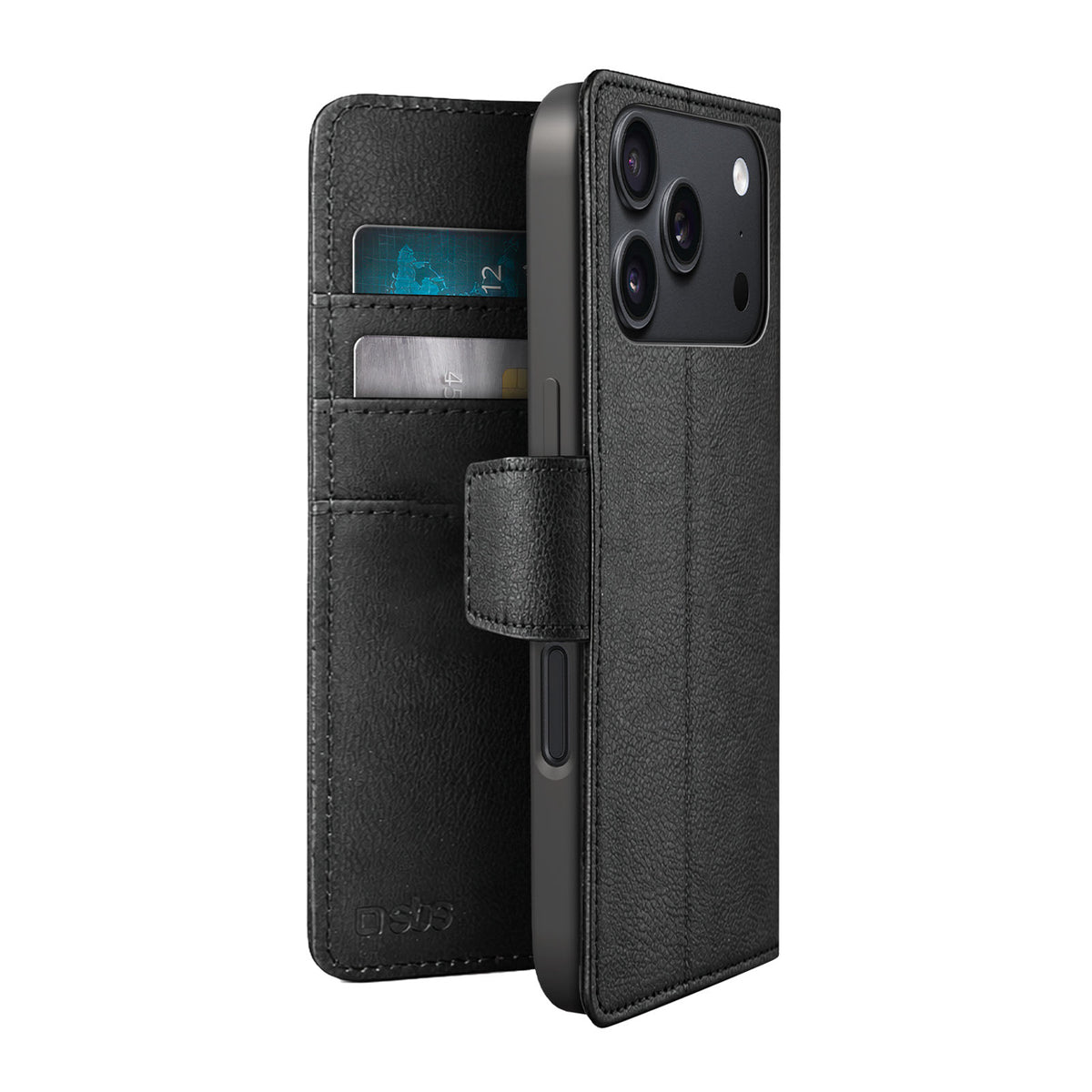 Husa SBS portofel Classic pentru iPhone 18 Pro Max cu portofel si Stand - Negru