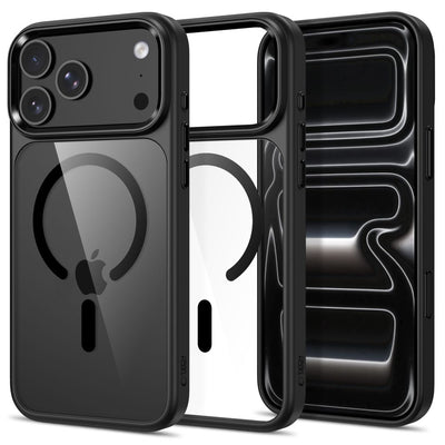 Husa Tech-protect Magmat Magsafe CC pentru iPhone 17 Pro / 18 Pro - Transparent Negru