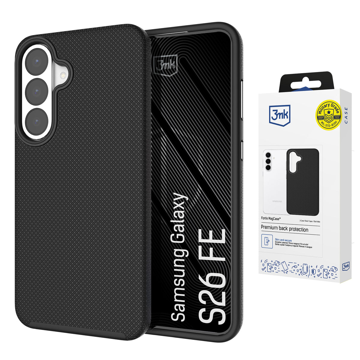 Husa 3mk Fortis Magcase pentru Samsung Galaxy S26 FE - Negru