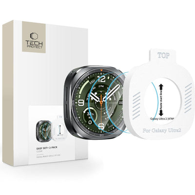 Folie Tech-protect Easy Set+ 2-Pack sticla pentru Samsung Galaxy Watch Ultra 47mm